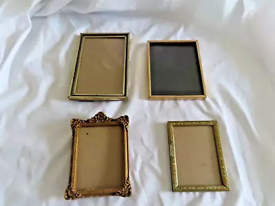 Mixed Lot Of 4 VTG Picture Frames 1 Wood/3 Metal • $8.95