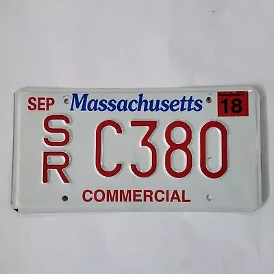 MASSACHUSETTS COMMERCIAL License Plate 🔥FREE SHIPPING🔥~ SR C380 • $16.99