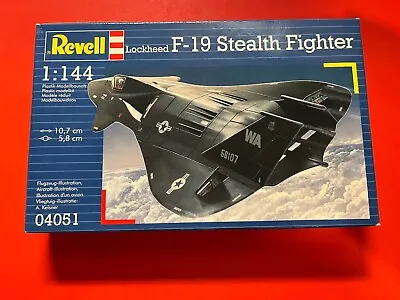 Lockheed F-19 STEALTH FIGHTER 1:144 Revell Unbuilt Plastic Model Factory Sealed • $6.50