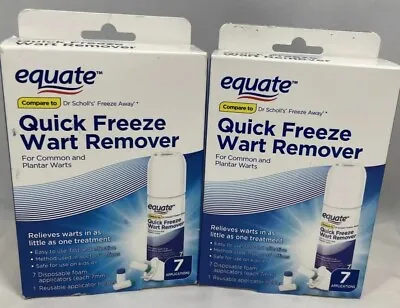 $12 • Buy 2x Equate Quick Freeze Wart Remover,7 Applications + Tube Compound W 2023