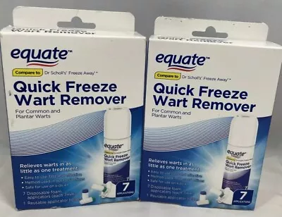 $14 • Buy 2x Equate Quick Freeze Wart Remover,7 Applications + Tube Compound W 2023