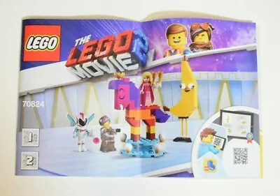 Lego 70824 The LEGO Movie 2 Introducing Queen Watevra Wa'Nabi Instruction ONLY • £1.99