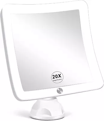 Fabuday 20X Magnifying Mirror With LED Light Upgraded Lighted Makeup Mirror Wit • $33.38