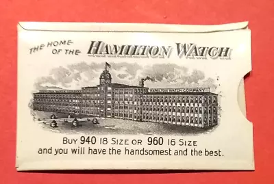 (Pgasteelers1) Hamilton Watch Lancaster PA. Railroad Timekeeper Celluloid Stamp • £32.30