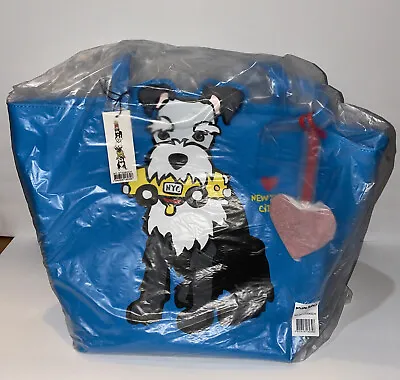 NEW Marc Tetro Schnauzer NEW YORK CITY Nyc Large Tote Bag - SEALED • $50