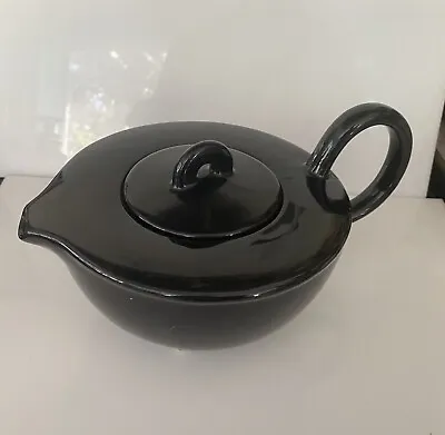 Russel Wright ??  Teapot Black With 3 Legs Mid Century Teapot • $16