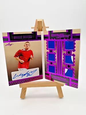 2023 Leaf History Book Souvenir Book 6 Jersey Patch Auto Wayne Rooney /10 C • $254.99