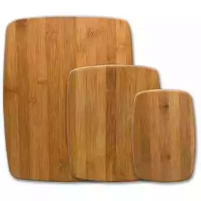 Farberware 3 Piece Kitchen Cutting Board Set Bamboo • $11.88