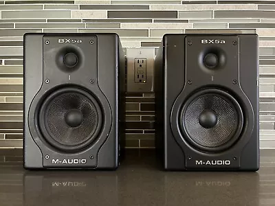 PAIR (2) M-Audio Studiophile BX5a Deluxe Studio Reference Monitor Speaker TESTED • $149