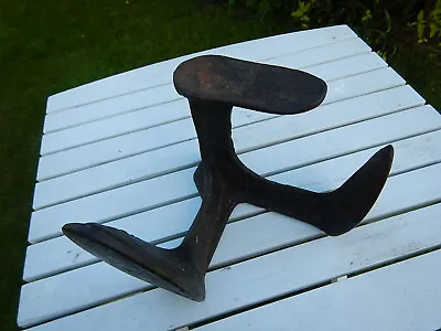 Antique Cast Iron Titan Cobblers 3 Legged Shoe Anvil ~ Door Stop ~ Free P&P • £25