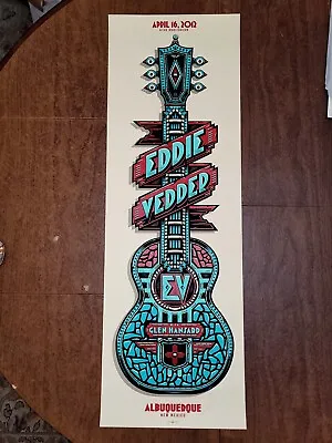 Eddie Vedder Poster Albuquerque NM 2012 SHOW EDITION Kiva Auditorium PEARL JAM  • $102.56