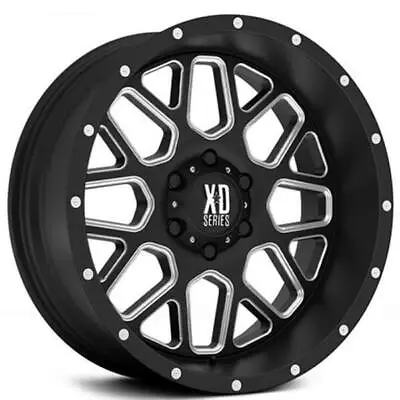 (4) 18x8 XD Wheels XD820 Grenade Satin Black Milled Off Road Rims (B47) • $1288