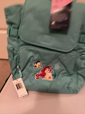 Vera Bradley Disney Little Mermaid  Ariel Utility Backpack- Turquoise Sky • $99