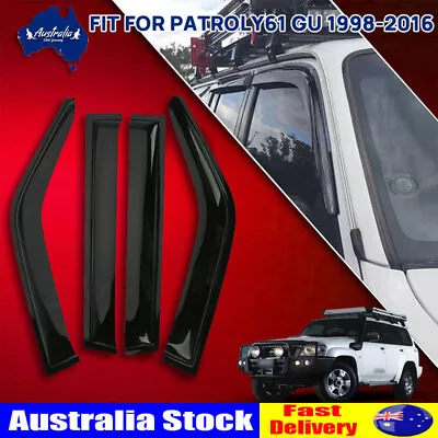 For Nissan Patrol GU Y61 1998-2016 Premium Weather Shields Weathershields AU NEW • $36.95