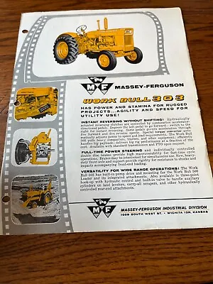 Massey Ferguson 303 Work Bull Tractor Brochure FCCA • $19.99