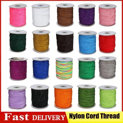 £11.99 • Buy DIY 230m Nylon Cord Thread Chinese Knot Macrame Beading Bracelet Braided 1mm UK