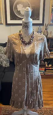 Tigerlily Stunning Fit & Flare Ruffle Trim Dress Size 12 • $20