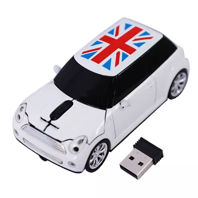 USB 2.4Ghz Car Wireless Optical Mouse Cordless Game Mice For PC Laptop MAC Gift • $13.95