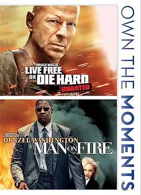 Live Free Or Die Hard/Man On Fire (DVD 2012 2-Disc Set) • $3.39