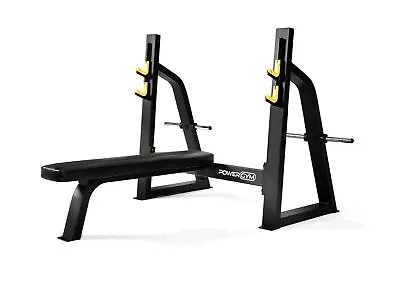 £399.99 • Buy Flat Olympic Commercial Bench Press Station - PowerGym
