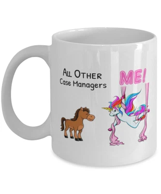 $26.99 • Buy Other Case Managers Me Unicorn Coffee Cup Mug Unicorn Cup Christmas Gift Gag