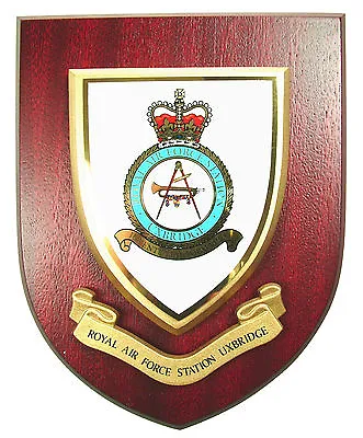 £21.99 • Buy Raf Royal Air Force Station Uxbridge Classic Hand Made In The Uk Wall Plaque