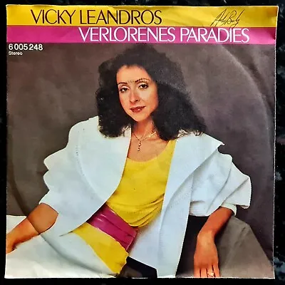 Vicky Leandros - Verlorenes Paradies  - Rare 1982 German 7  P/S • $8.70
