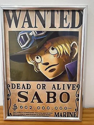 One Piece SABO Wanted Anime Posters With Frame Get Free 1 Random Sticker Poster • $11.50