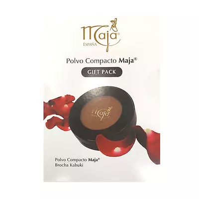 Maja Matte Pressed Powder With Mirror & Kabuki Brush Color: Translucid • $13.99