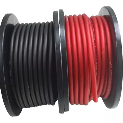 Install Bay 6 Gauge AWG Wire Clabe 10 FT 5 Black 5 Red Power Ground • $13.99