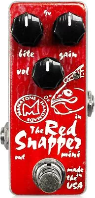 Menatone The Red Snapper Mini 3knob Overdrive Guitar Effects Pedal • $219.99