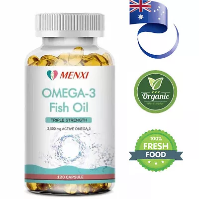 Omega 3 Fish Oil 2500mg - Providing 1300mg EPA & 1200mg DHA - Brain Heart Vision • $20.84