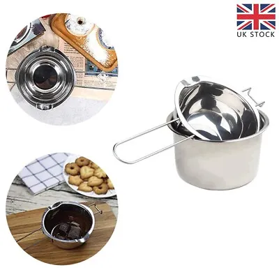 £14.71 • Buy 2x Stainless Steel Wax Melting Pot Double Boiler For DIY Candle Soap Making UK