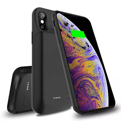 $63.64 • Buy Battery Case Power Back Up For IPhone 7 8 X, Tough&Shockproof&Matte-Finished