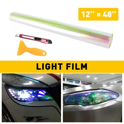 $9.49 • Buy Gloss Neo Color Chameleon Chrome Headlight Taillight Light Fog Vinyl Tint Film
