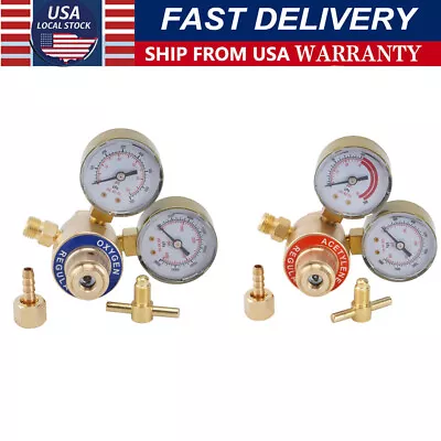 Oxygen & Acetylene Welding Regulator Pressure Gauge Victor-Style Cutting Welder • $38.99