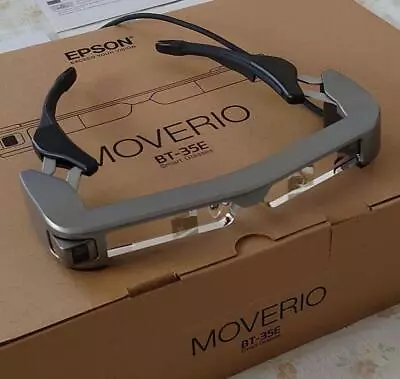 EPSON MOVERIO Smart Glasses Organic EL Panel Monitor Model BT-35E Japan NEW • $695