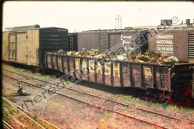 Original Slide Wabash WAB Gondola 40th St. Chicago ILL 6-73 • $14.95