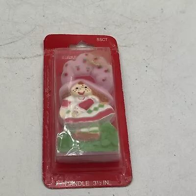 VTG Strawberry Shortcake Candle 1983 Birthday Tv Movie Prop 3.5  Tall Cake Top • $18.95