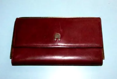 Etienne AignerVintageWomen'sBrownLeatherCheckbookWalletGood Condition • $7.99