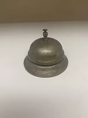 Antique Metal Desk Bell Works Great Hotel Gas Station Lobby General Store • $15