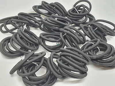 £1.99 • Buy Black Extra Thick Hair Elastic Endless Snag Free Hair Bands Ponytail Bobbles Uk