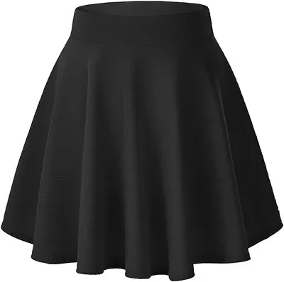 Urban CoCo Womens Basic Versatile Stretchy Flared Casual Mini Skater Skirt L... • $12.99