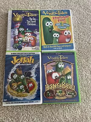 Veggie Tales DVD Lot Of 4 Movies Episodes Songs Christian Religious Free Ship! • $17.95