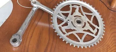 VINTAGE BICYCLE RALEIGH 46T CHAINRING HERON CHAINWHEEL CRANKSET CRANKS 60s • $29.99