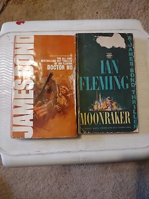 Vintage Moonraker And Doctor No Paperback Ian Fleming James Bond 007 • $25