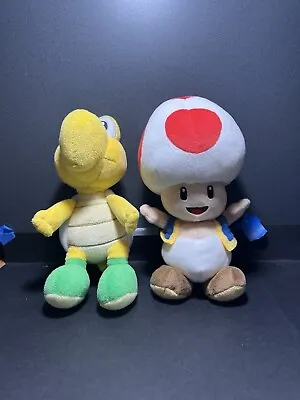 Lot Of 2 Super Mario Bros Plush Toys Toad And Koopa Troopa • $15