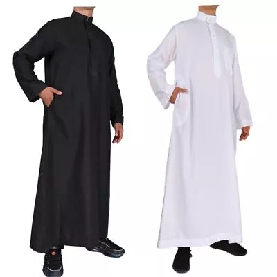 Abaya Daffah Kaftan Robe Thobe Jubba Dishdasha Thawb Thoub Muslim Islamic Dress • $17.45