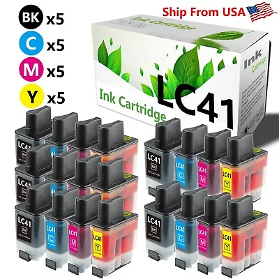 20PK LC41 LC-41 Ink Cartridge For DCP-110C MFC-5440CN MFC-3340CN • $14.80