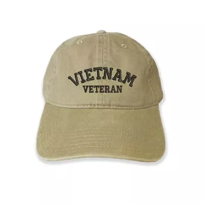 Vietnam Veteran Letters Hat Baseball Hat Veteran Cap Embroidered Ballcap • $15.99